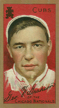 1911 Gold Borders Broadleaf Back George F. Graham #81 Baseball Card
