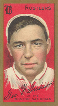 1911 Gold Borders Broadleaf Back George F. Graham #80 Baseball Card