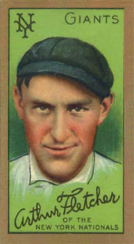 1911 Gold Borders Broadleaf Back Arthur Fletcher #69 Baseball Card