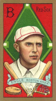 1911 Gold Borders Broadleaf Back Clyde Engle #63 Baseball Card