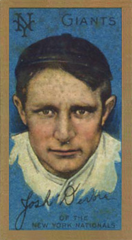 1911 Gold Borders Broadleaf Back Josh Devore #49 Baseball Card