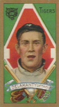 1911 Gold Borders Broadleaf Back Jim Delehanty #47 Baseball Card
