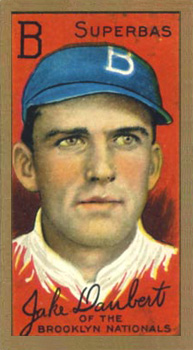 1911 Gold Borders Broadleaf Back Jake Daubert #46 Baseball Card