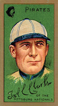 1911 Gold Borders Broadleaf Back Fred Clarke #36 Baseball Card