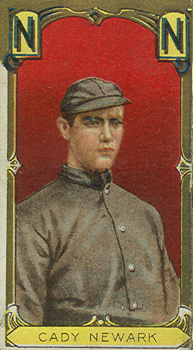 1911 Gold Borders Broadleaf Back Hick Cady #28 Baseball Card
