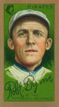 1911 Gold Borders Broadleaf Back Robert Byrne #27 Baseball Card