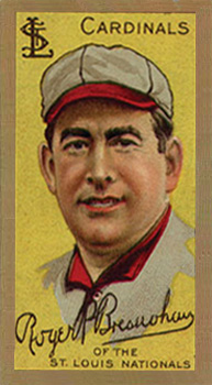 1911 Gold Borders Broadleaf Back Roger P. Bresnahan #24 Baseball Card