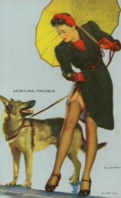 1945 Mutoscope Follies Girls Skirt-ing Trouble # Non-Sports Card