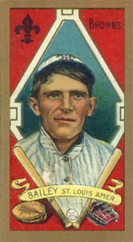 1911 Gold Borders Broadleaf Back Bill Bailey #6 Baseball Card
