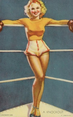 1940 Mutoscope Glorified Glamour Girls A Knockout # Non-Sports Card
