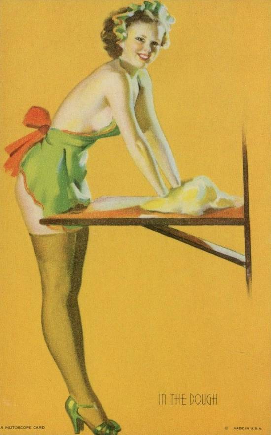 1940 Mutoscope Glorified Glamour Girls In the Dough # Non-Sports Card