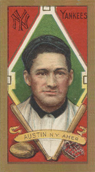 1911 Gold Borders Broadleaf Back Jimmy Austin #5 Baseball Card