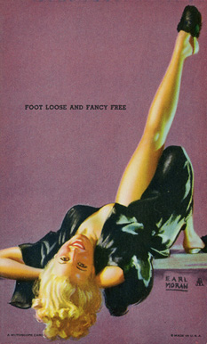 1940 Mutoscope Hot 'Cha Girls Foot Loose And Fancy Free #18 Non-Sports Card