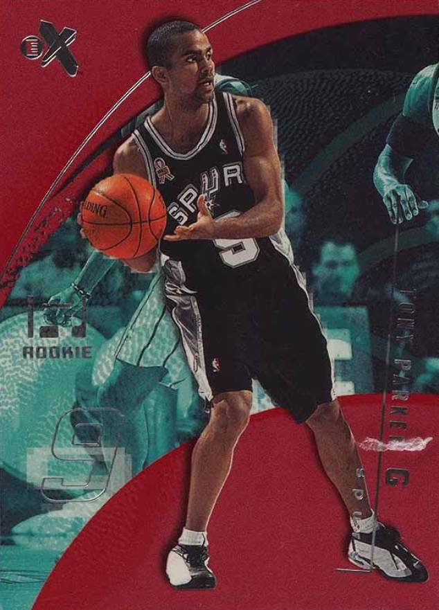 2001 Fleer E-X Tony Parker #125 Basketball Card