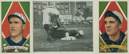 1912 Hassan Triple Folders Hal Chase too Late # Baseball Card