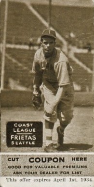 1933 Zeenut Pacific Coast League Sepia Frietas # Baseball Card