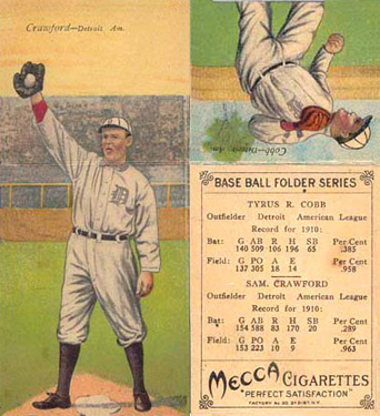1911 Mecca Double Folders Cobb/Crawford # Baseball Card