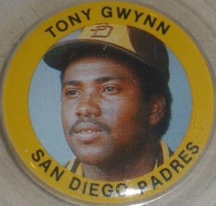 1985 Fun Food Buttons Tony Gwynn #28 Baseball Card