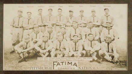 1913 Fatima Team Cards Pittsburgh Nationals # Baseball Card