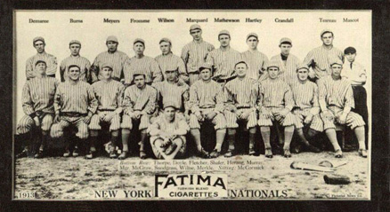 1913 Fatima Team Cards New York Nationals # Baseball Card