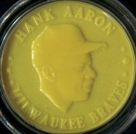 1960 Armour Coins Hank Aaron # Baseball Card
