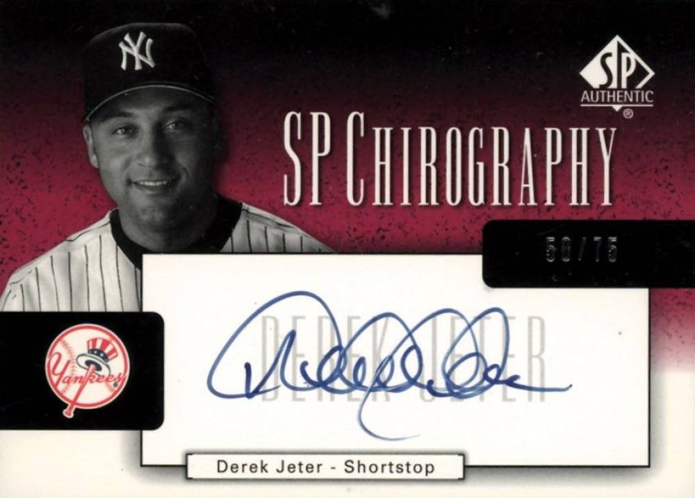 2004 SP Authentic Chirography Derek Jeter #CA-DJ Baseball Card