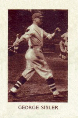 1928 Star Player Candy George Sisler # Baseball Card