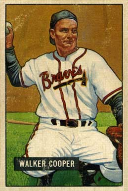 1951 Bowman Walker Cooper #135 Baseball Card
