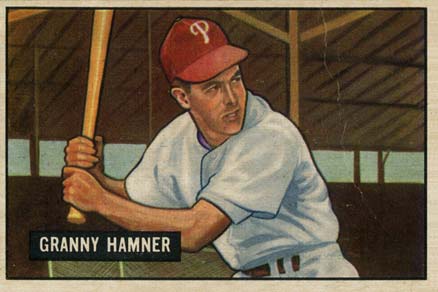 1951 Bowman Granny Hamner #148 Baseball Card