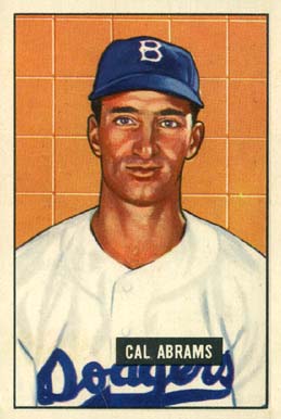 1951 Bowman Cal Abrams #152 Baseball Card