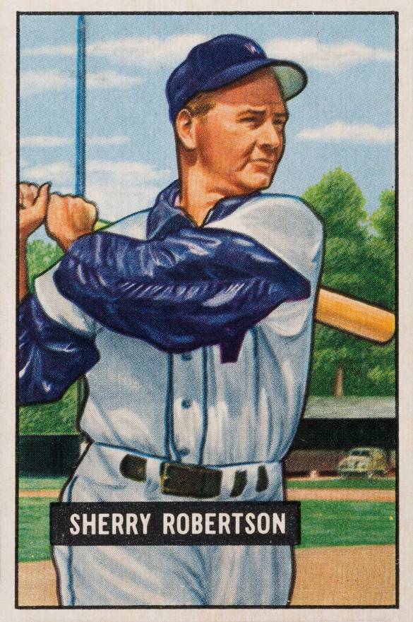 1951 Bowman Sherry Robertson #95 Baseball Card