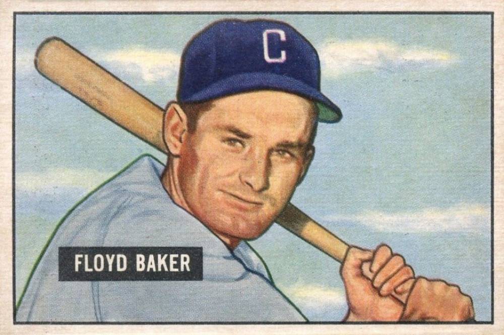 1951 Bowman Floyd Baker #87 Baseball Card