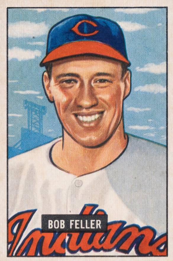 1951 Bowman Bob Feller #30 Baseball Card