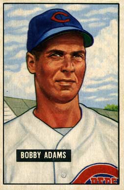 1951 Bowman Bobby Adams #288 Baseball Card