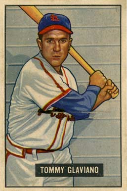 1951 Bowman Tommy Glaviano #301 Baseball Card
