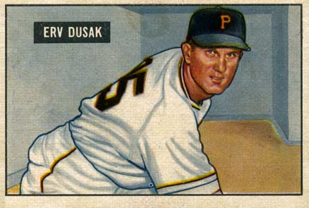 1951 Bowman Erv Dusak #310 Baseball Card
