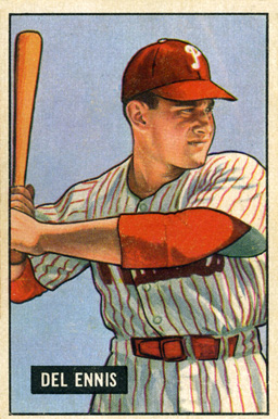 1951 Bowman Del Ennis #4 Baseball Card