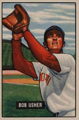 1951 Bowman Bob Usher #286 Baseball Card