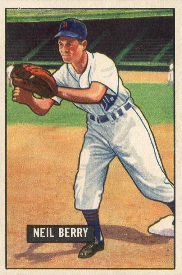 1951 Bowman Neil Berry #213 Baseball Card