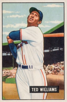 1951 Bowman Ted Williams #165 Baseball Card