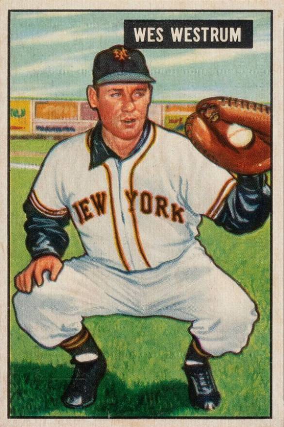 1951 Bowman Wes Westrum #161 Baseball Card