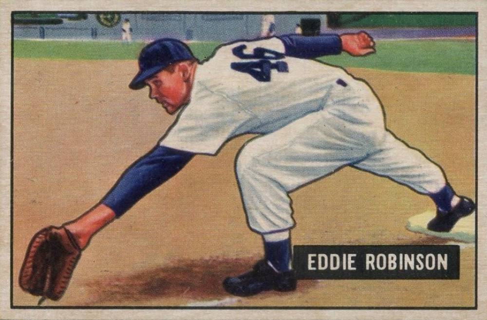 1951 Bowman Eddie Robinson #88 Baseball Card