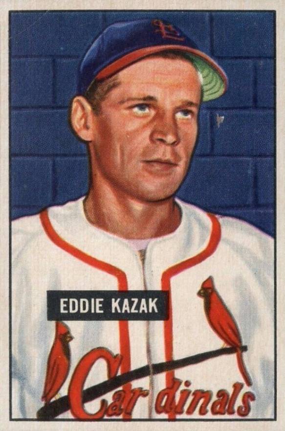 1951 Bowman Eddie Kazak #85 Baseball Card