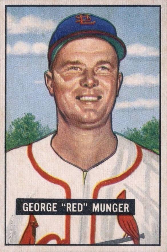 1951 Bowman Red Munger #11 Baseball Card