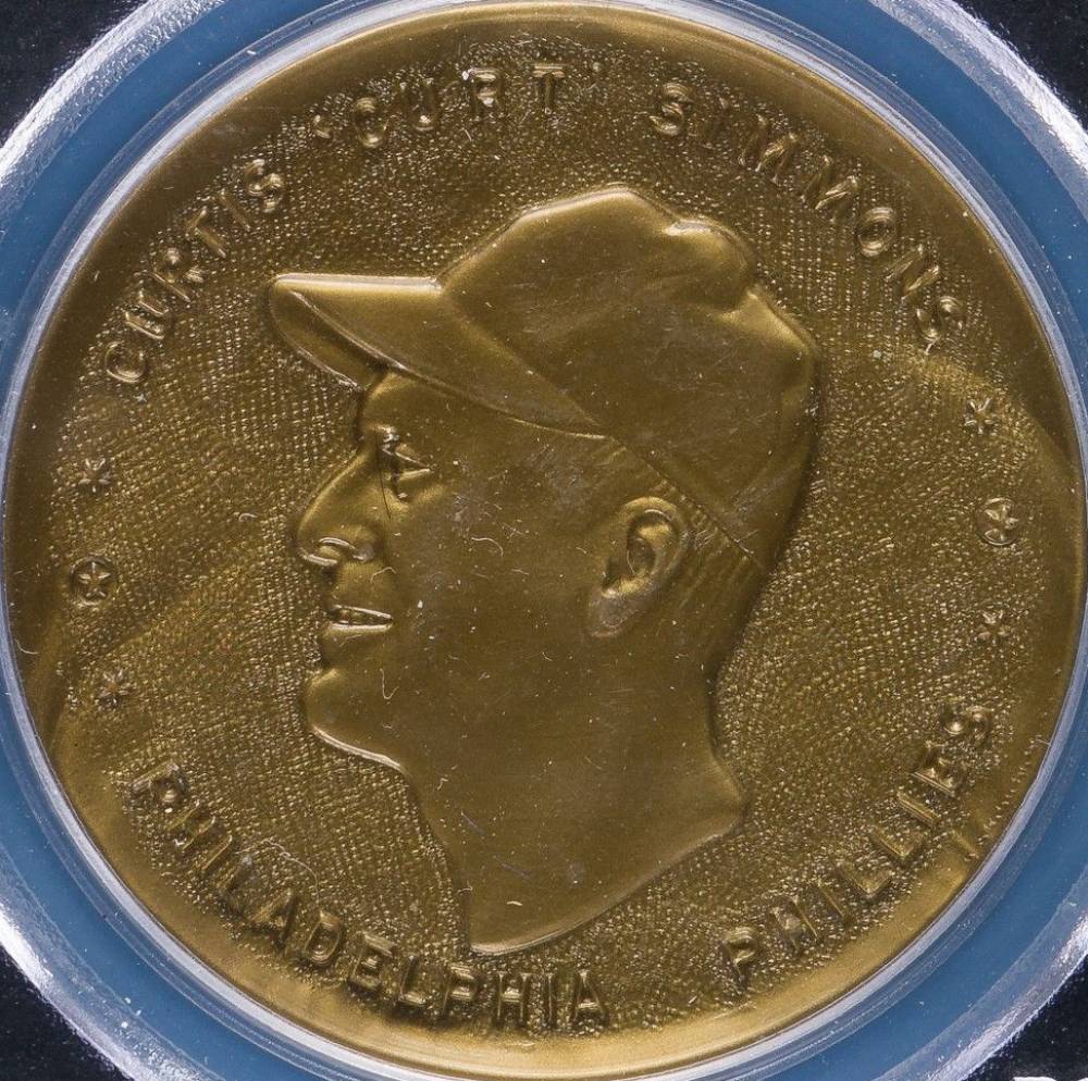 1955 Armour Coins Curt Simmons # Baseball Card