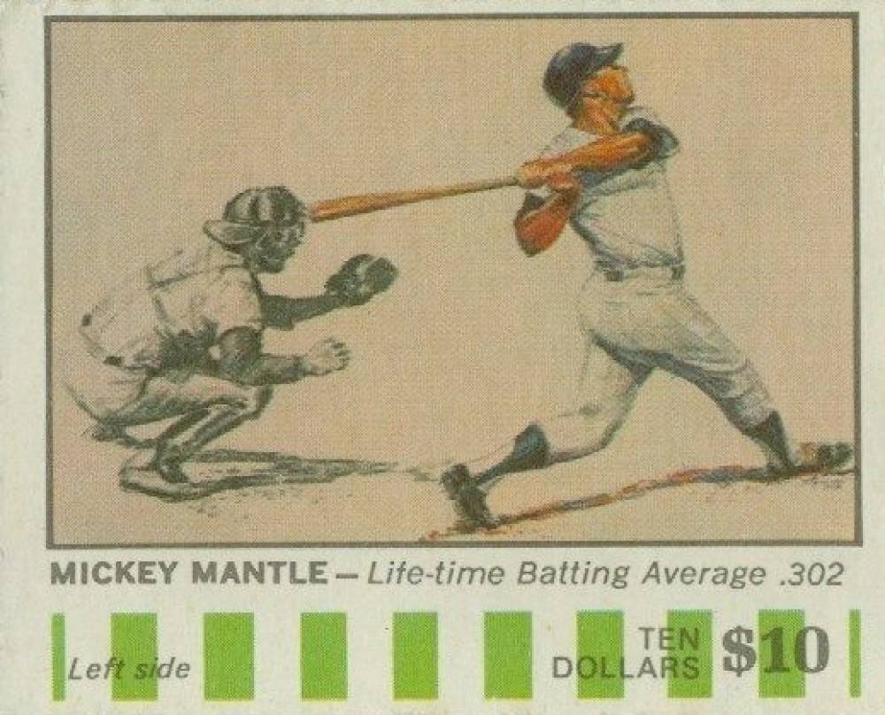 1968 American Oil Mickey Mantle # Baseball Card