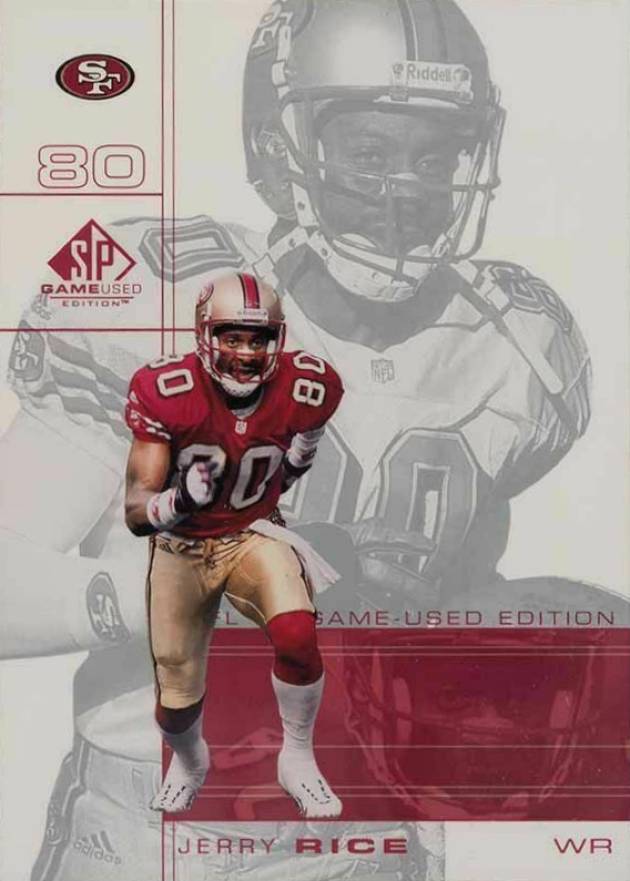 2001 SP Game-Used Jerry Rice #77 Football Card