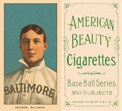 1909 White Borders American Beauty Frame Jackson, Baltimore #231 Baseball Card