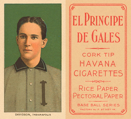 1909 White Borders El Principe De Gales Davidson, Indianapolis #119 Baseball Card