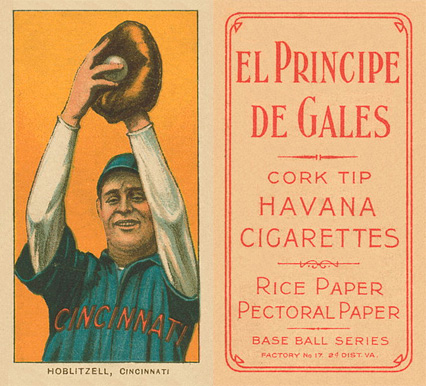 1909 White Borders El Principe De Gales Hoblitzell, Cincinnati #215 Baseball Card